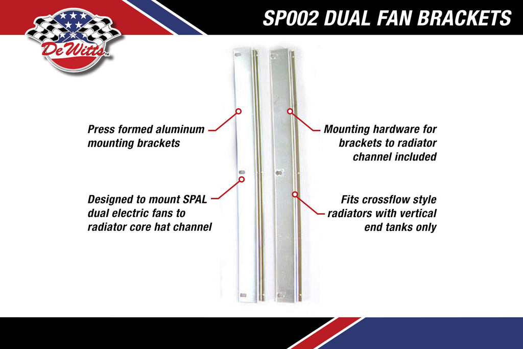 SP002 Dual fan brackets
