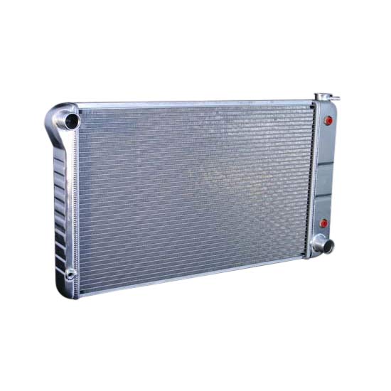 GPI Racing Aluminum Crossflow Radiator + Fan – 3 Row, Fits Chevy Chevelle L6 V8 1968-1973
