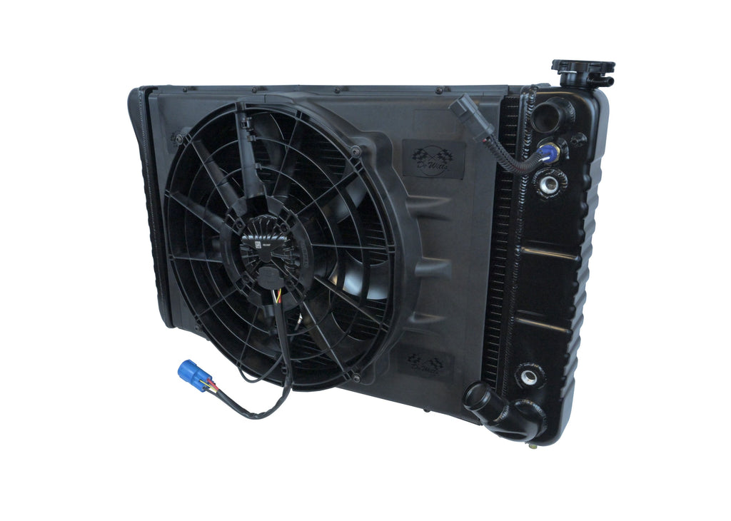 External Radiator Combo 1969-1972 Corvette Direct Fit® Brushless Combo – DeWitts™ Direct Fit ...