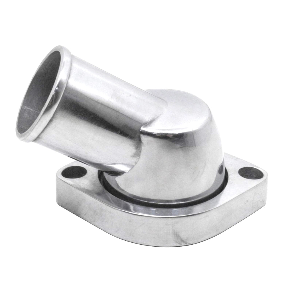 Chevy LS V8 Swivel Water Neck - Polished