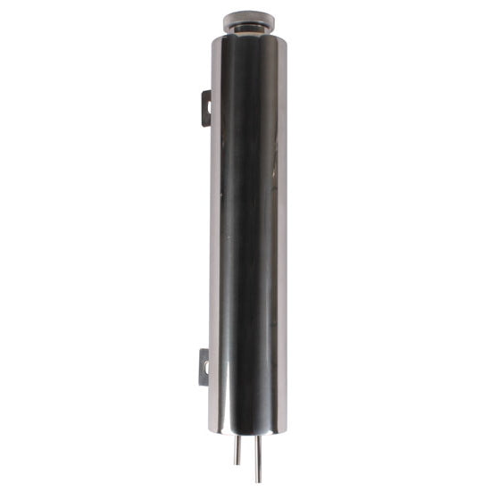 Polished Radiator Coolant Overflow Expansion Tank, 3 x 10 In Polished Radiator Coolant Overflow Expansion Tank, 3 x 10 In